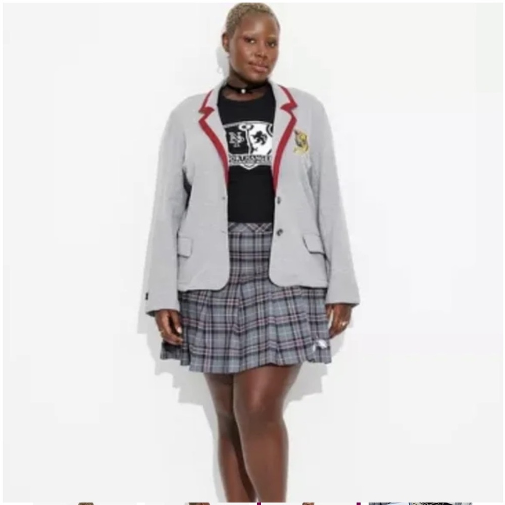 Beetlejuice Astrid Graphic Blazer Halloween Cosplay Academia Stretchy Jacket NEW
